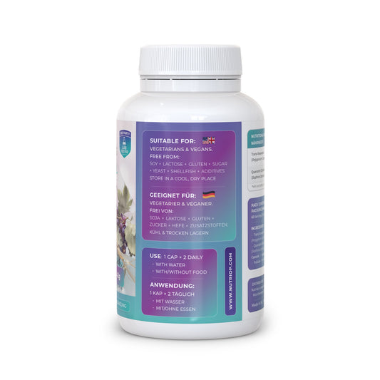 Bio-Enhanced Nutriop Longevity® Resveratrol with Pure Quercetin - 700mg Capsules (x60)