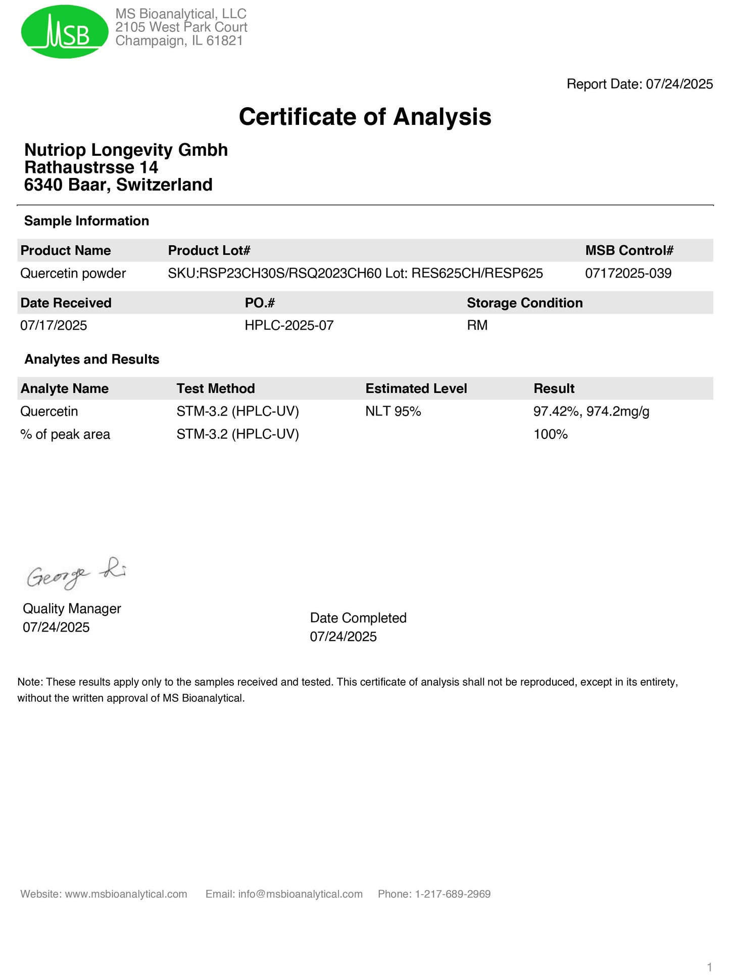 Bio-Enhanced Nutriop Longevity® Resveratrol with Pure Quercetin - 700mg Capsules (x60)